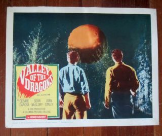 Vintage Scifi Lobby Card Valley Of The Dragons