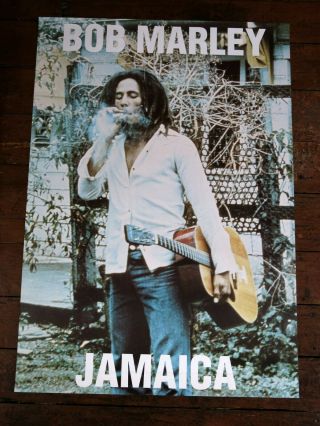 Bob Marley Rastaman Jamaica Vintage Giant 1990’s Poster