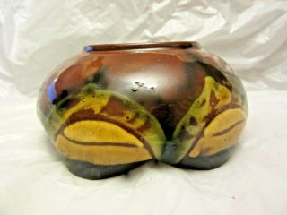 Vintage PAW Paul Wranitzky Pottery Gesetzlich Geschutzt Bowl Hand Painted Signed 3