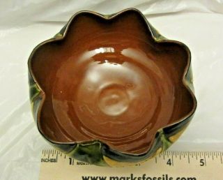 Vintage PAW Paul Wranitzky Pottery Gesetzlich Geschutzt Bowl Hand Painted Signed 5