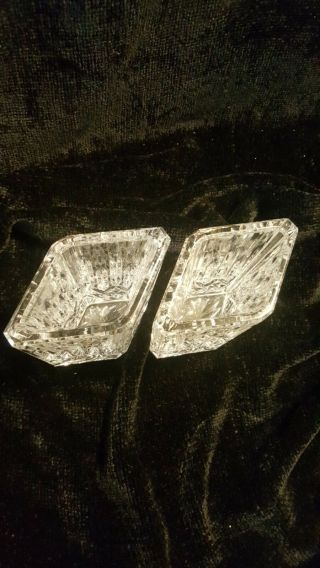 2 Signed Waterford Lismore Diamond Cut Crystal 4 