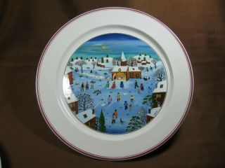 Villeroy & Boch Luxembourg Naif Christmas 12 " Chop Plate / Round Platter