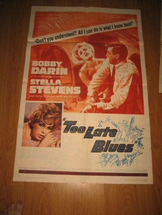 Too Late Blues 1sh Movie Poster 