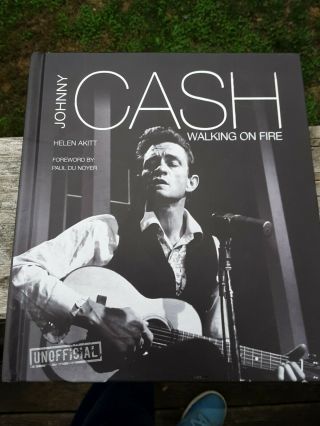 Johnny Cash Walking On Fire Hardback Book,  2015 Coffee Table Book