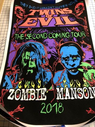 Marilyn Manson Rob Zombie Twins Of Evil Blacklight Poster