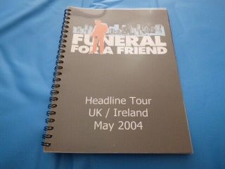Funeral For A Friend Very Rare A5 2004 Uk/ireland Tour Itinerary