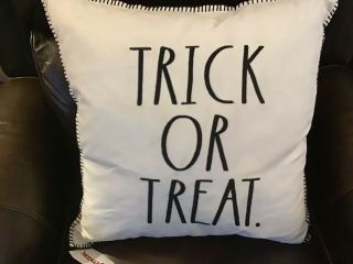 Rae Dunn Trick Or Treat Pillow Halloween Pillow 18 X18