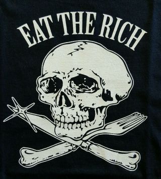Eat The Rich Motorhead Lemmy Black Canvas Back Patch