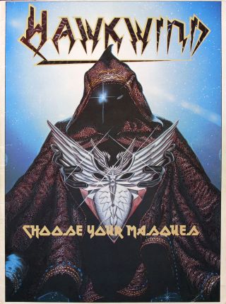 Hawkwind 1982 Choose Your Masques Tour Program U.  K.