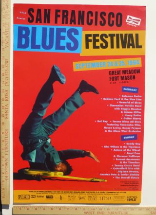23rd Annual San Francisco Blues Festival Concert Poster