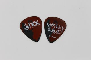 Nikki Sixx Concert Guitar Pick Motley Crue La Final Tour Reaper The Dirt