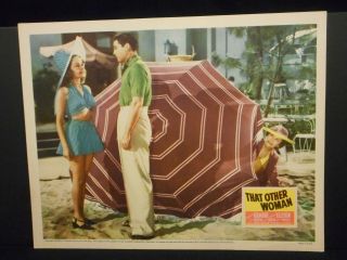 That Other Woman 1942 Us Orig Lobby Card Vf Virginia Gilmore Bathing Suit
