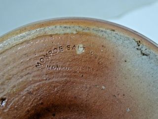 (1) MONROE SALT MSW Pottery - Northern Fruit Utensil Jar Open Crock 6x6 2