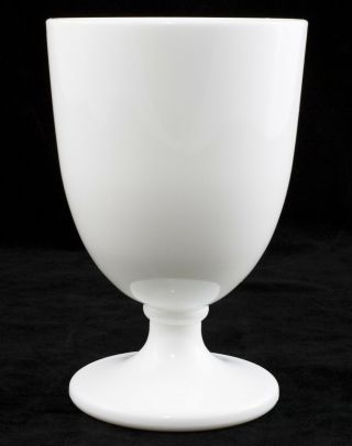 Fenton Martha Stewart By Mail Mbm Large Milk Glass Goblet / Vase 6 1/4 "