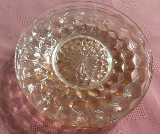 Cube Pink By Jeannette 6 " Bread & Butter Plates Pink Depression Glass Set Of 4