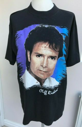 Vintage Cliff Richard " The Hit List " 1994 Uk Tour Band T - Shirt - Size L