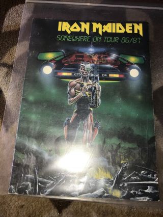Rare Iron Maiden Somewhere In Time 1986 1987 Tour Book