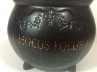 Halloween Rae Dunn Magenta Hocus Pocus Ceramic Witchs Cauldron Candy Bowl 2