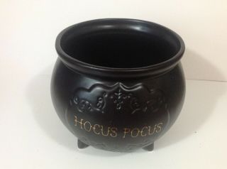Halloween Rae Dunn Magenta Hocus Pocus Ceramic Witchs Cauldron Candy Bowl 3