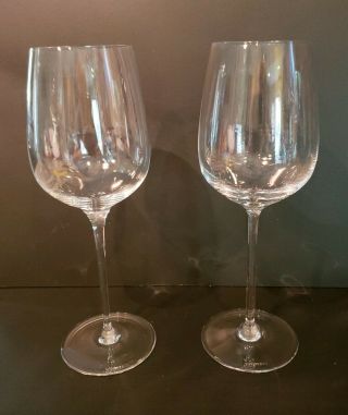Tiffany & Co Crystal Classic [u - Shape Bowl] Set Of 2 Port Wine Glasses