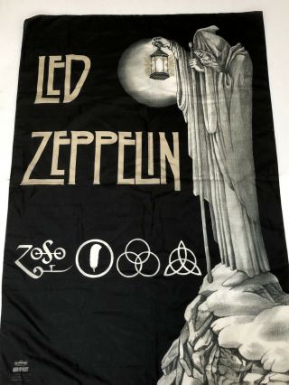 Led Zeppelin Zoso 2004 Myth Gem Cloth Poster Scarf Banner Band Concert Flag