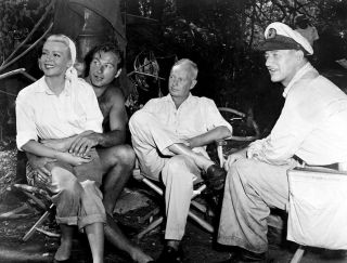 Lex Barker,  John Wayne,  Lana Turner - The Sea Chase (1955) - 8 1/2 X 11