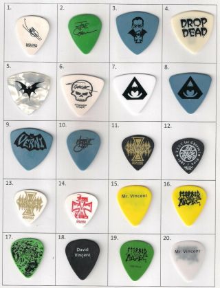 (10 Of 20 Only) Rare And Collectable Overkill Guitar Pick / Plectrum