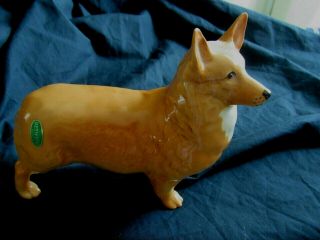 Beswick England Porcelain Male Corgi Dog Figurine Large 6 " Long Figure
