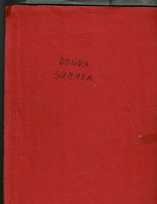 Scrapbook/folder - Donna Summer Articles - Mag Photos Etc.  Medium