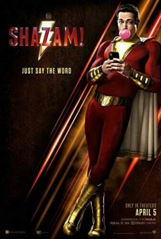 Shazam - Ds Movie Poster 27x40 D/s Dc - Other Captain Marvel Final