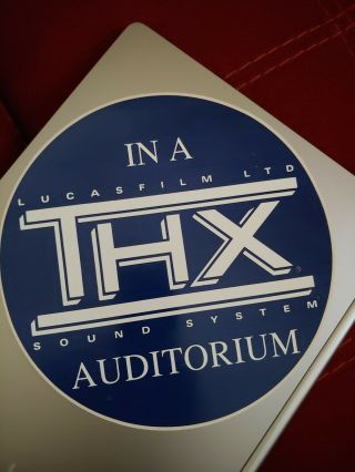 Thx Logo Advertisement Sticker - Lucasfilm Ltd.  Sound System - Thx Sound