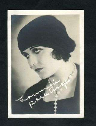 Vintage Pola Negri " Fan Photo " 1920 