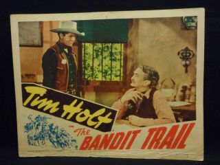 Tim Holt The Bandit Trail 1941 Lobby Card Good Western Jack Holmes