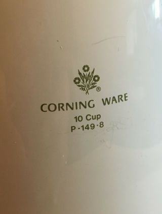 Vintage Corning Ware Spice of Life 10 Cup Stove Top Coffee Percolator 3