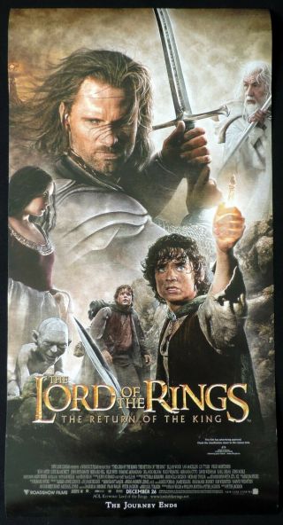 Lord Of The Rings Return Of The King Vintage Australian Daybill Movie Poster