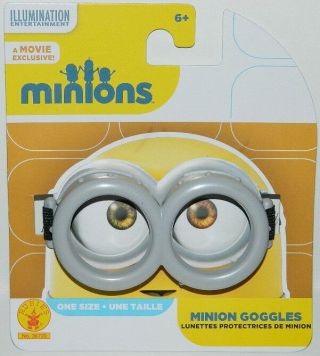 Minions Movie Minion Rubber Goggles One Size Fits Most Unworn