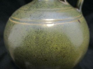 Ben Owen Sr.  Master Potter N.  Carolina Frogskin Handled Jug/Vase,  Mid Century 4
