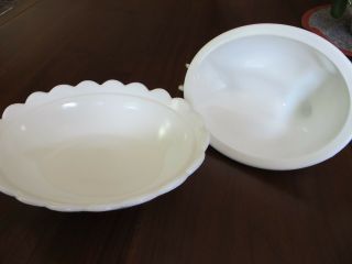 Fenton White Milk Glass Hen on Nest Covered Dish 6