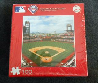 2 Fundex Jigsaw Puzzles Phillies Citizens Bank Park Eagles Lincoln Financial Nr