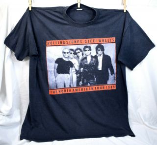 Vintage Rolling Stones North American Tour 1989 Concert T - Shirt,  Xl 46 - 48
