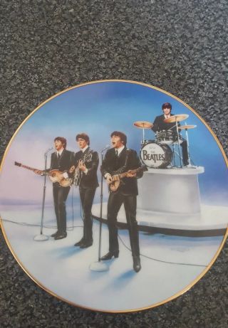 Limited Edition Beatles Live Concert Plate 24k Gold By Giorgio 788d