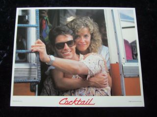 Cocktail Lobby Card 2 Tom Cruise,  Elisabeth Shue - 8 X 10 Inches - (1988)