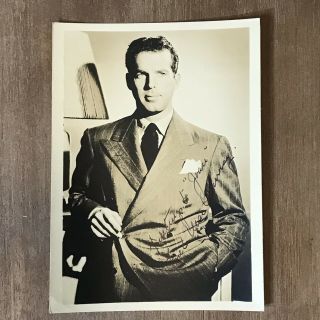 Fred Macmurray Signed Inscribed B&w Photo Hollywood (deceased) 5 X 7 - Read