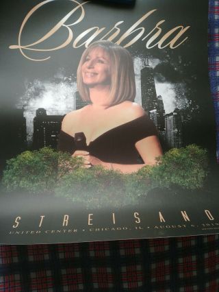 Barbra Streisand Chicago 2019 Tour Poster