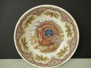 Royal Stafford Homeland Harvest Brown Turkey Set Of 4 (7 - 1/2 ") Soup Bowls