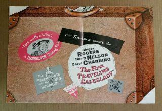 " The First Traveling Saleslady " Ginger Rogers Movie Pressbook,  1956