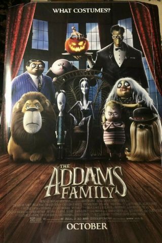The Addams Family 27 X 40 2019 D/s Movie Poster - Charlize Theron