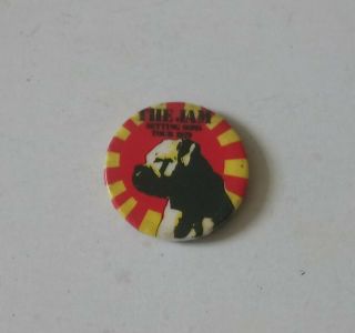 The Jam Rare 1979 Setting Sons Uk Tour Round Pin Badge Paul Weller Mods