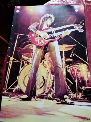 Jimmy Page (led Zeppelin) Poster 1976