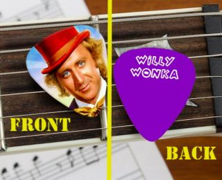 Set Of 3 Willy Wonka Gene Wilder Premium Promo Guitar Pick Pic